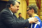 Lietuvos komandų imtynių čempionato Kuršėnuose akimirkos.