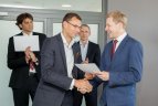 Vilniaus meras R. Šimašius pasveikino "Lietuvos ryto" krepšininkus