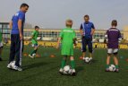 Futbolo festivalio vaikų globos namams akimirka