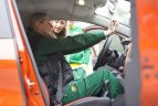 Lietuvos moterų krepšinio rinktinė išbandė jėgas prie automobilio vairo