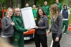 Lietuvos moterų krepšinio rinktinė išbandė jėgas prie automobilio vairo