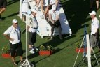 Linksmos sporto akimirkos.