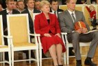 Krepšininkus pagerbė Prezidentė Dalia Grybauskaitė
