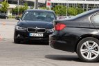 Olimpiečiai varžėsi automobilių slalomo trasoje