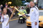 Lietuviai olimpinės ugnies estafetėje.