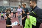 L. Grigelis ir L. Mugevičius susitiko su 7-11 metų tenisininkais