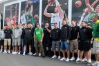 Važiuojanti krepšinio rinktinės paroda