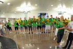 Jaunieji olimpiečiai sugrįžo į Lietuvą.