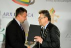 Metų laureatų apdovanojimų ceremonija.