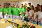 2011 07 22. Jaunųjų Lietuvos olimpiečių palydos į XI Europos jaunimo vasaros olimpinį festivalį.