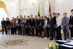 Sportininkų apdovanojimas.