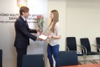 Renginio akimirką.