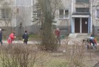 Talka prie sporto mokyklos "Tauras".