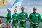 Lietuvos baidarių ir kanojų irklavimoirklavimo čempionato akimirka.