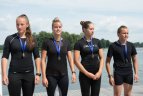 Lietuvos baidarių ir kanojų irklavimoirklavimo čempionato akimirka.