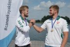 Varžybų Galvės ežere akimirka