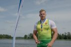 Lietuvos baidarių ir kanojų irklavimoirklavimo čempionato akimirka.