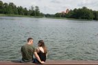 Lietuvos baidarių ir kanojų irklavimoirklavimo čempionato akimirka.