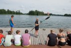 Lietuvos baidarių ir kanojų irklavimoirklavimo čempionato akimirka.