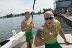 Lietuvos baidarių ir kanojų irklavimoirklavimo čempionato akimirka.