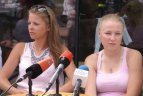 Spaudos konferencija ir treniruotė.