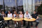 Spaudos konferencija ir treniruotė.