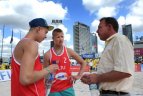 2014 06 28.  Lietuvos paplūdimio tinklininkai - Kontinentinės taurės I etapo pusfinalyje.