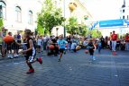 Vilniaus maratone rungtyniavo jaunieji Vilniaus krepšininkai.