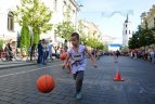 Vilniaus maratone rungtyniavo jaunieji Vilniaus krepšininkai.