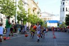 Vilniaus maratone rungtyniavo jaunieji Vilniaus krepšininkai.