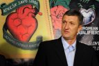 Lietuvos futbolo rinktinės atrankos į EURO 2016 spaudos konferencija.