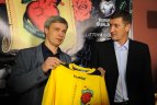 Lietuvos futbolo rinktinės atrankos į EURO 2016 spaudos konferencija.
