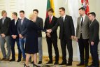Prezidentė Dalia Grybauskaitė susitiko su Lietuvos ledo ritulio rinktine