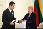 Prezidentė Dalia Grybauskaitė susitiko su Lietuvos ledo ritulio rinktine