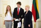 Prezidentė Dalia Grybauskaitė susitiko su Lietuvos ledo ritulio rinktine