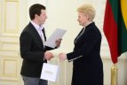 Prezidentė Dalia Grybauskaitė susitiko su Lietuvos ledo ritulio rinktine