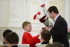 Prezidentė Dalia Grybauskaitė susitiko su Lietuvos ledo ritulio rinktine