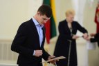 Prezidentė Dalia Grybauskaitė susitiko su Lietuvos ledo ritulio rinktine
