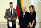 Prezidentė Dalia Grybauskaitė susitiko su Lietuvos ledo ritulio rinktine