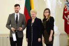 Prezidentė Dalia Grybauskaitė susitiko su Lietuvos ledo ritulio rinktine