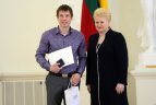 Prezidentė Dalia Grybauskaitė susitiko su Lietuvos ledo ritulio rinktine