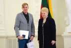 Prezidentė Dalia Grybauskaitė susitiko su Lietuvos ledo ritulio rinktine