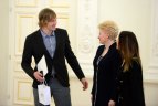 Prezidentė Dalia Grybauskaitė susitiko su Lietuvos ledo ritulio rinktine