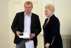 Prezidentė Dalia Grybauskaitė susitiko su Lietuvos ledo ritulio rinktine