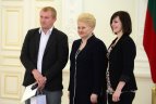 Prezidentė Dalia Grybauskaitė susitiko su Lietuvos ledo ritulio rinktine