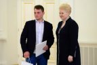 Prezidentė Dalia Grybauskaitė susitiko su Lietuvos ledo ritulio rinktine