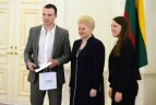 Prezidentė Dalia Grybauskaitė susitiko su Lietuvos ledo ritulio rinktine
