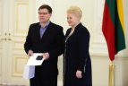 Prezidentė Dalia Grybauskaitė susitiko su Lietuvos ledo ritulio rinktine