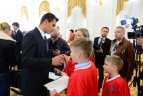 Prezidentė Dalia Grybauskaitė susitiko su Lietuvos ledo ritulio rinktine