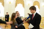 Prezidentė Dalia Grybauskaitė susitiko su Lietuvos ledo ritulio rinktine